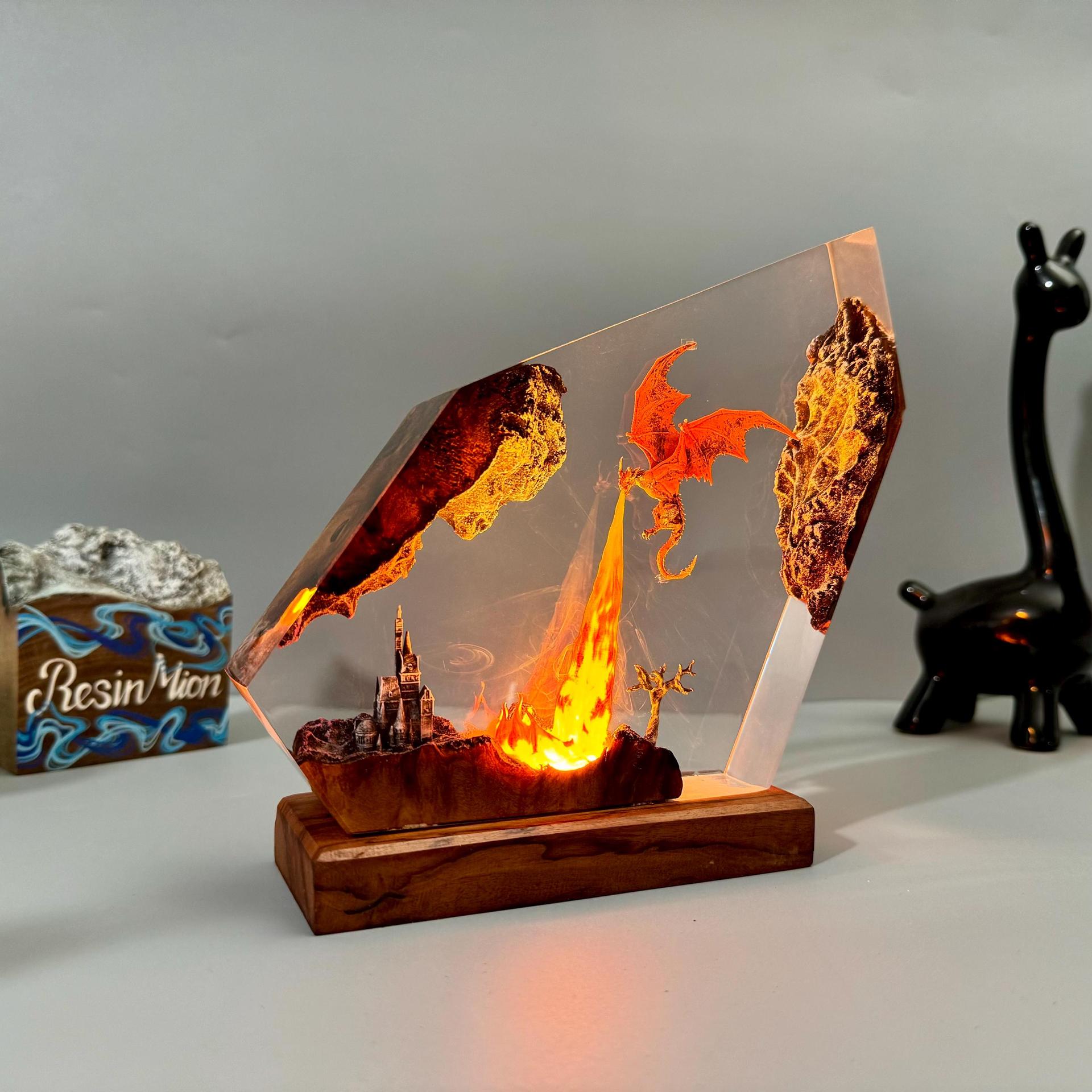Hand Made LOTR Resin Lamp #4