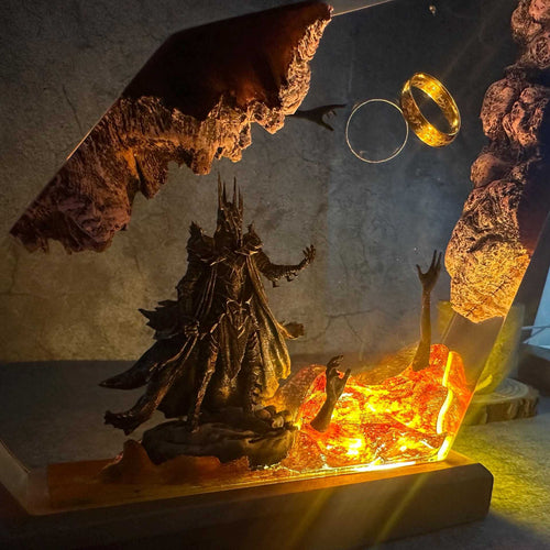 Hand Made LOTR Resin Lamp #1