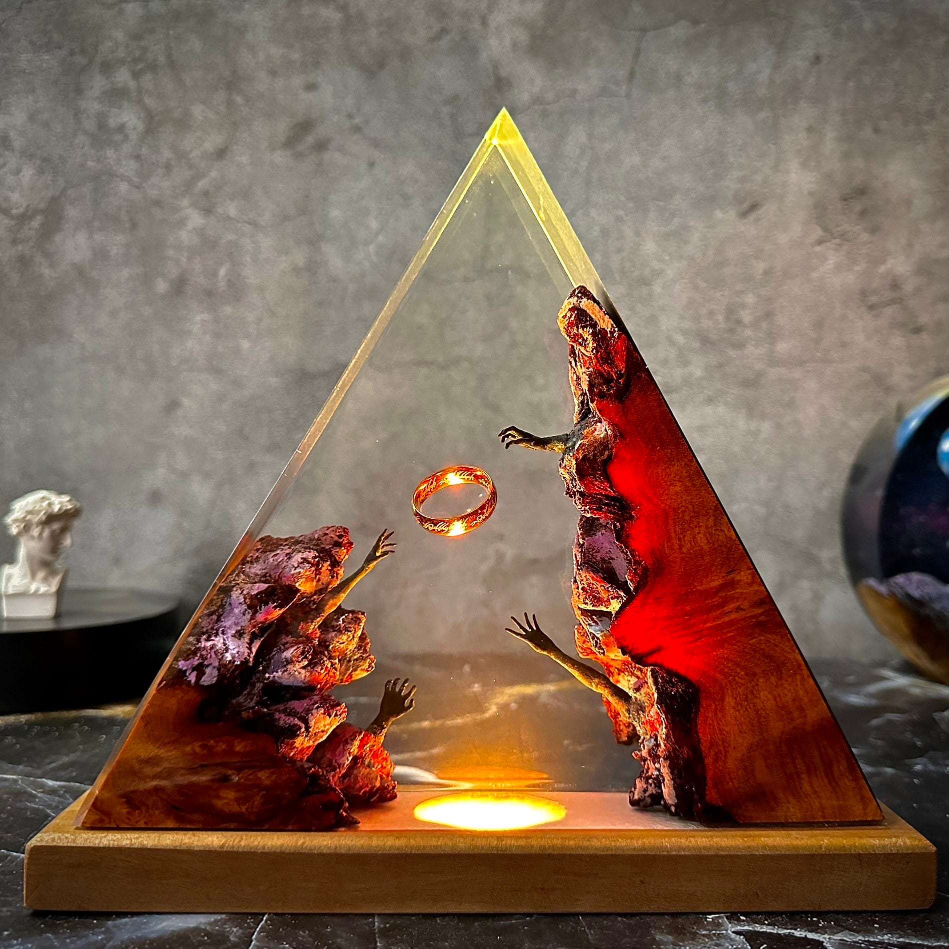 Hand Made LOTR Resin Lamp #3