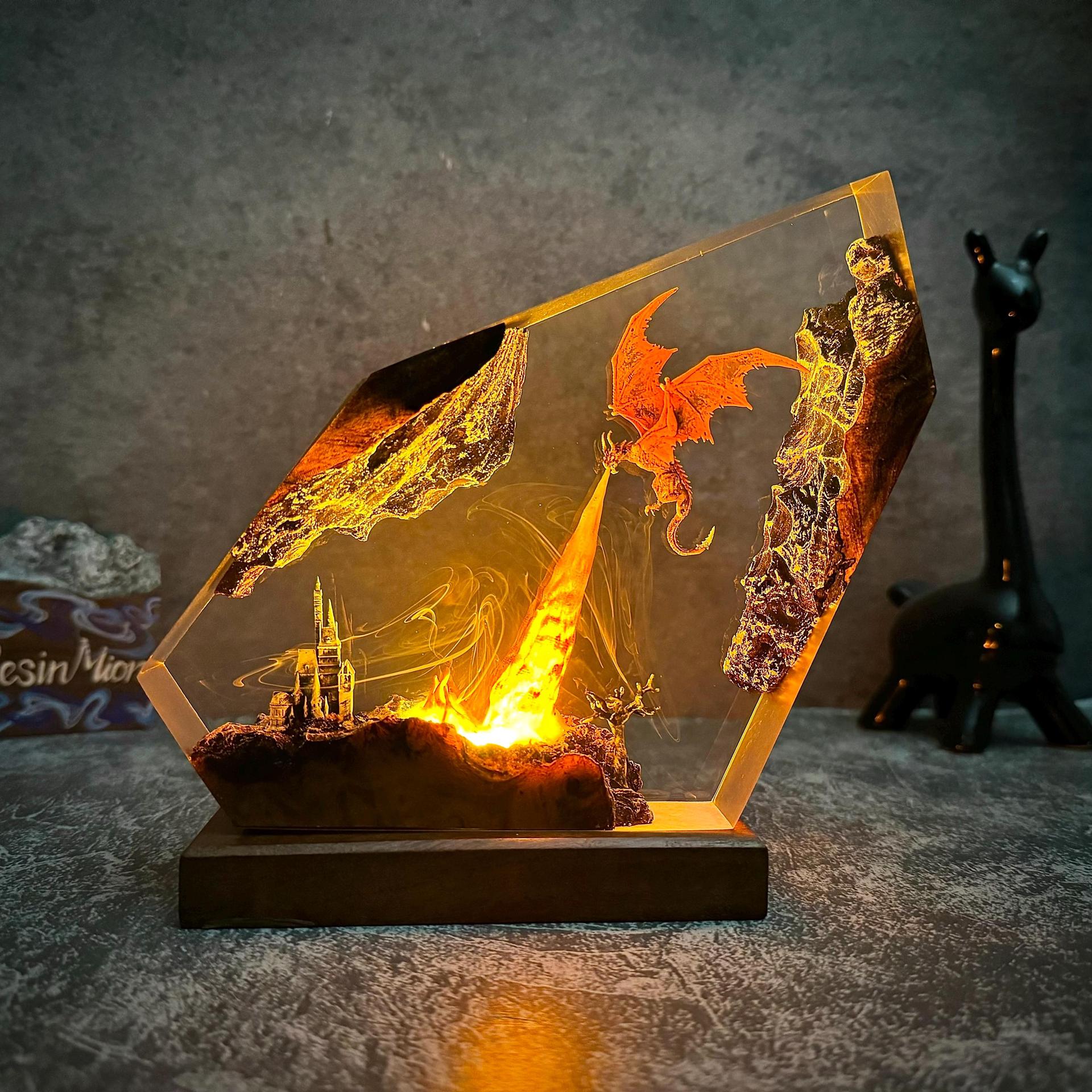 Hand Made LOTR Resin Lamp #4