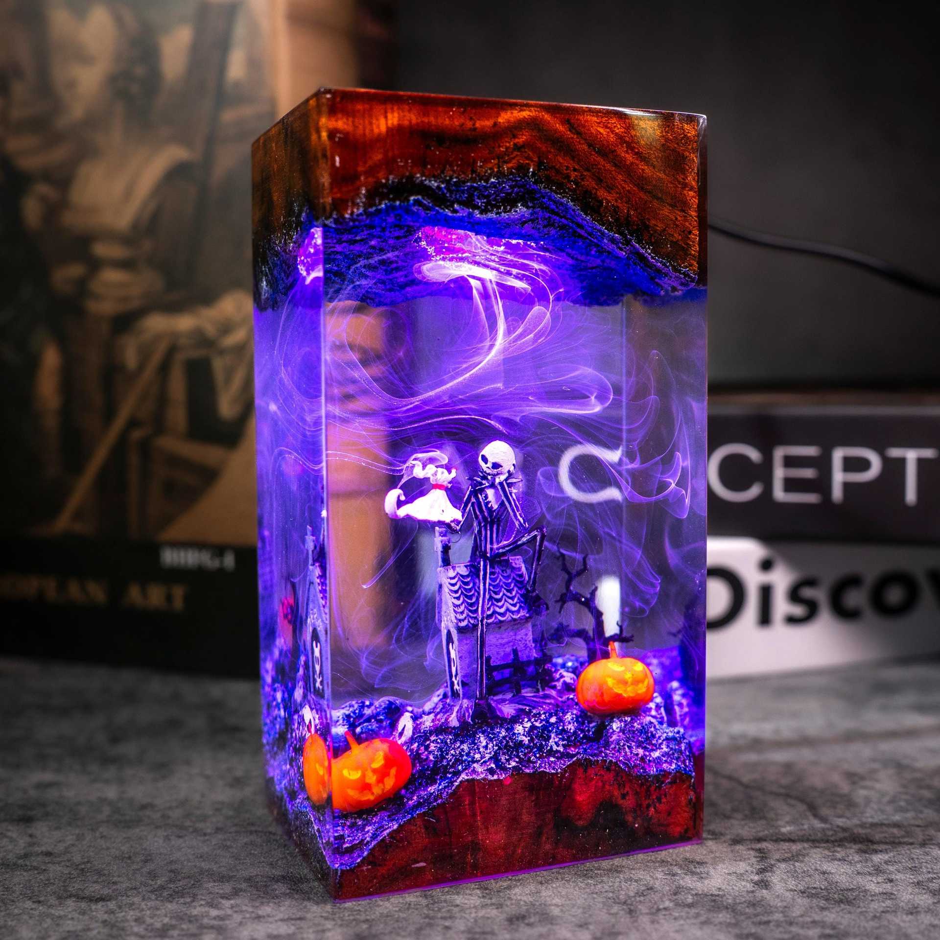 Hand Made Horror Series Resin Lamp #1